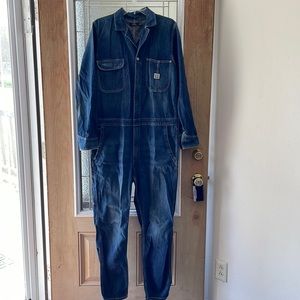 Polo Ralph Lauren size L Blue Jean Jumpsuit